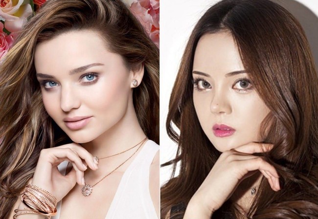 Seorang wanita asal Korea Selatan, Hong Yuh Reum, rela melakukan operasi plastik agar mirip seperti idolanya Miranda Kerr. Operasi plastik yang dijalaninya sengaja dilakukan untuk mendukung kariernya sebagai model internasional. Serangkaian operasi plastik dijalaninya seperti operasi mata dan hidung. Foto: istimewa