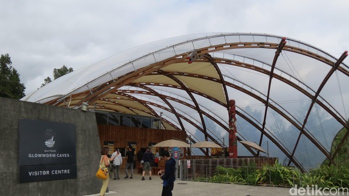 Gua Glowworm di Waitomo, Selandia Baru. Ada spesies cacing ajaib yang bisa menyala