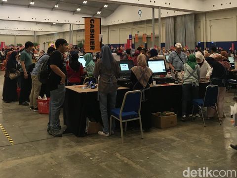 Area kasir atau pembayaran di BBW 2019.