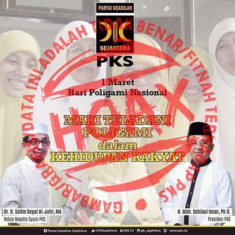 PKS: Meme 1 Maret Hari Poligami Nasional Hoax! PKS: Meme 1 Maret Hari Poligami Nasional Hoax!