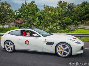 Intip Ferrari yang Dikendarai Suami Dian Sastro di Tol Trans Jawa