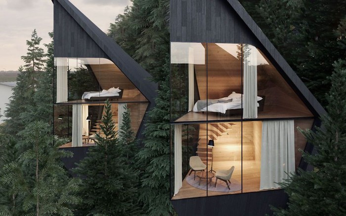 Amazing Rumah  Pohon Futuristik  di Tengah Hutan
