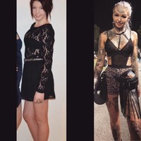 Penampilan si manusia naga ini jadi terlihat seram. Padahal dulunya sebelumnya ia mengubah penampilannya, dia adalah wanita cantik jelita. Foto: dok. Instagram (@amber__luke)