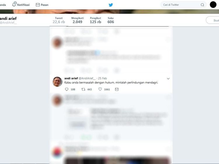 Ini Cuitan-cuitan Andi Arief Sebelum Kena Kasus Narkoba