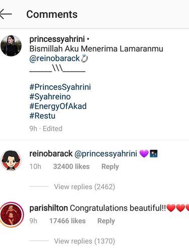 Paris Hilton Juga Ucapkan Selamat Menikah untuk Syahrini