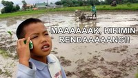 Fix! Meme yang satu ini khusus untuk pencinta rendang. Saat lapar melanda paling pas melahap minta rendang kiriman emak. Foto: Istimewa