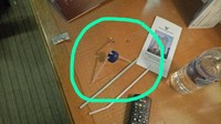 Alat penghisap atau bong dari sedotan plastik juga ditemukan. Foto: Hotel tempat Andi Arief ditangkap/Istimewa