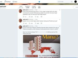 Ini Cuitan-cuitan Andi Arief Sebelum Kena Kasus Narkoba