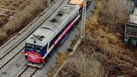 Kereta ini dinamakan Cainiao. Istimewa/Xinhuanet.