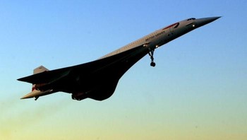 Concorde ini memiliki kecepatan maksimum dua kali kecepatan suara. Sangat cepat. Wujudnya juga unik, tidak seperti pesawat pada umumnya. Foto: Getty Images