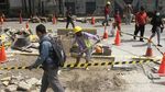 Imbas Perbaikan Jalan dan Pedestrian, Underpass Kendal Ditutup