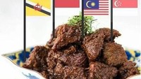 Juri MasterChef Inggris pernah mengklaim kalau rendang harus renyah. Nah, meme ini jadi jawabannya. Di 4 negara, rendang memang tidak renyah. Foto: Istimewa