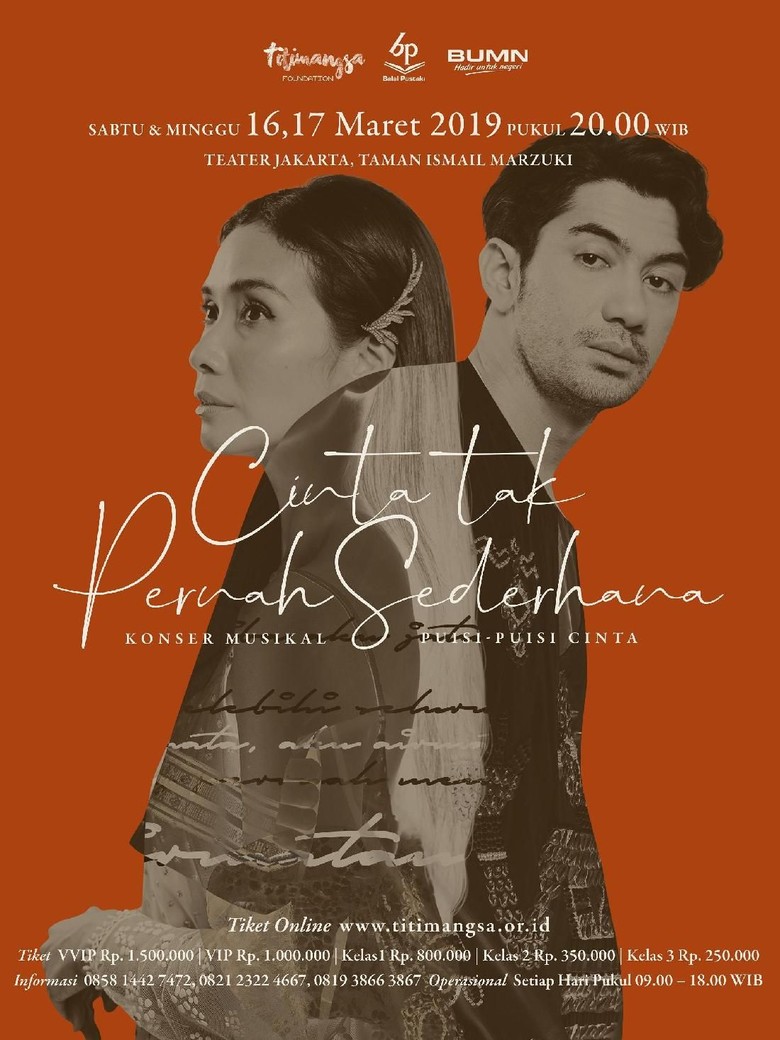 Mau Nonton Konser Musikal Puisi-puisi Cinta? detikHOT Bagi-bagi 10 Tiket Nih Mau Nonton Konser Musikal Puisi-puisi Cinta? detikHOT Bagi-bagi 10 Tiket Nih