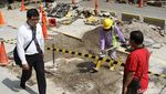 Imbas Perbaikan Jalan dan Pedestrian, Underpass Kendal Ditutup