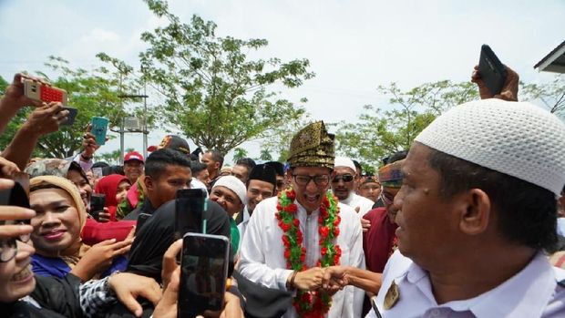 Kampanye di Duri Riau, Sandiaga Ngaku Punya Keterikatan Khusus