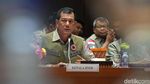 Ekspresi Kepala BNPB Doni Monardo Saat Rapat Bahas Anggaran