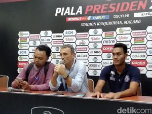 Makan Konate Kunci Pesta Gol Arema ke Gawang Persita