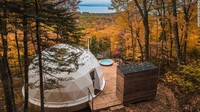 Domes Charlevoix di Quebec, Kanada, ini terlihat seperti iglo yang dalamnya super mewah. Istimewa/cnn.com.