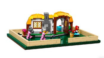 Saat dibentangkan, akan ada wujud tertentu yang mencuat dari Galaxy Fold. (Foto: Dok. Lego)