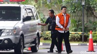 Irvan Rivano tiba di gedung KPK, Jakarta, Selasa (5/3/2019).