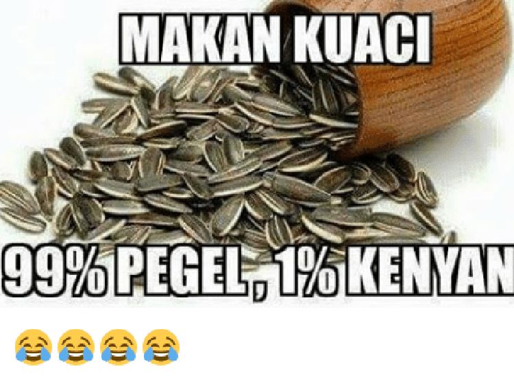 Kriuk-kriuk, 8 Meme Makan Kuaci yang Bikin Capek hingga Geregetan