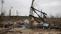 Tornado menghantam bagian timur Alabama, Amerika Serikat pada Minggu (3/3/2019) malam waktu setempat.