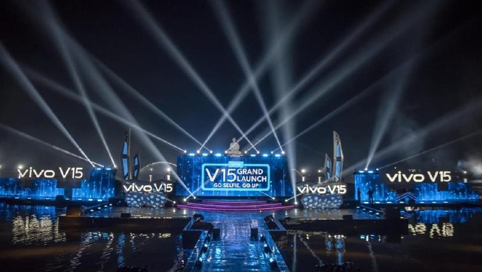 Teaser acara launching Vivo V15 malam ini. (Foto: Vivo) Teaser acara launching Vivo V15 malam ini. (Foto: Vivo)