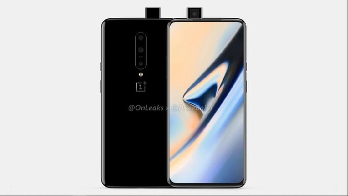 Reka wujud OnePlus 7 menurut salah satu bocoran. (Foto: Pricebaba) Reka wujud OnePlus 7 menurut salah satu bocoran. (Foto: Pricebaba)