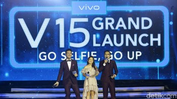 Para pembawa acara Daniel Mananta, Prilly Latuconsina, dan Andhika Pratama Foto: Grandyos Zafna/detikINET