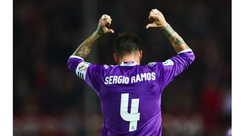 Nomor kostum Sergio Ramos sesuai dengan jumlah gol Ajax ke Madrid. Foto: istimewa