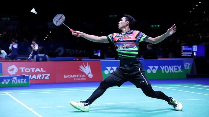 Jonatan Christie yang berlaga di semifinal Malaysia Terbuka 2019. (Foto: dok. Humas PBSI) Jonatan Christie yang berlaga di semifinal Malaysia Terbuka 2019. (Foto: dok. Humas PBSI)