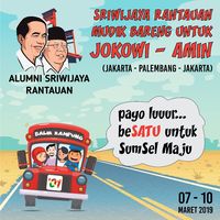 Relawan Alumni Sriwijaya Rantauan Pro-Jokowi Adakan Mudik Bareng
