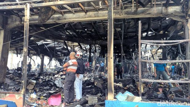 Kebakaran di Blok A Padam, 414 Kios Terbakar