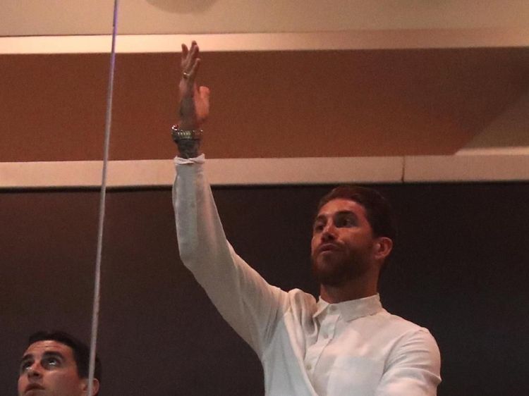 Ekspresi Gemas Sergio Ramos Lihat Kekalahan Madrid