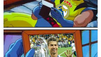 Kembali meme dengan gaya fans merindukan sosok Ronaldo. Foto: istimewa