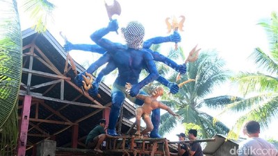 Foto: Membuat Ogoh-ogoh Tak Semudah yang Terlihat