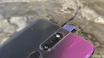Di bagian belakangnya terdapat kamera ganda. Foto: Adi Fida Rahman/detikINET