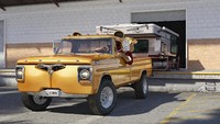 Karakter singa yang terkenal kuat dan juga garang membuat truk pick up menjadi salah satu mobil yang tepat untuk menggambarkan sang raja hutan. Istimewa/Boredpanda.