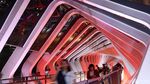 Keren! JPO di Sudirman Disinari Lampu Warna-warni