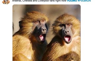 Meme ini yakin para rival domestik MU di Liga Inggris juga ikut terpana dengan aksi dramatis Marcus Rashford cs. (Foto: Internet/Twitter)