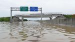 Penampakan Tol Madiun Terendam Banjir Saat Dipotret dari Udara