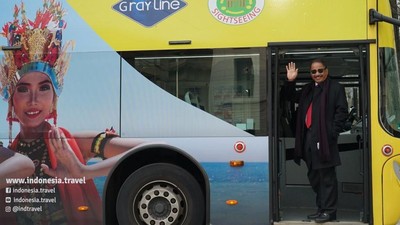 Foto: Tari Gandrung Banyuwangi Nempel di Bus Pariwisata Jerman
