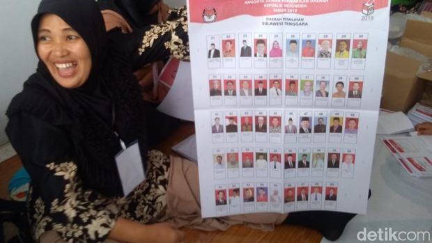 Pelipatan Surat Suara Dimulai, KPU Kota Kendari Beri Upah Rp 90/Lembar