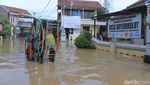 Banjir di Kabupaten Bandung Mencapai Atap Rumah