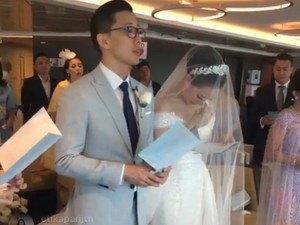 Tetesan Air Mata di Pernikahan Yuanita Christiani dan Indra