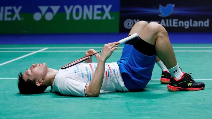 Jonatan Christie dkk diminta untuk menambah porsi latihan setelah tak ada juara All England 2019 di tunggal putra. (Andrew Boyers / Action Images via Reuters) Jonatan Christie dkk diminta untuk menambah porsi latihan setelah tak ada juara All England 2019 di tunggal putra. (Andrew Boyers / Action Images via Reuters)