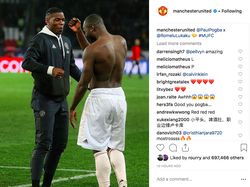 MU Tak Henti Rayakan Kemenangan Atas PSG di Instagram