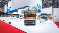 Pameran otomotif menjadi arena bagi pabrikan untuk mengenalkan produk barunya. Tren kendaraan di dunia berbasis listrik, semakin banyak pabrikan baru yang ikut untuk mendorong kendaraan ramah lingkungan, termasuk start up asal Jerman, e.GOMobile. Foto: Pool (Autoevolution)