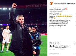 MU Tak Henti Rayakan Kemenangan Atas PSG di Instagram