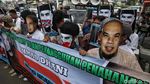 Aksi Tolak Penangguhan Penahanan Ahmad Dhani